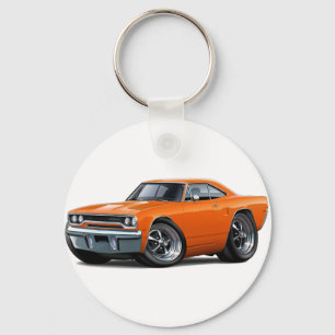 Roadrunnerorangebil 1970 nyckelring