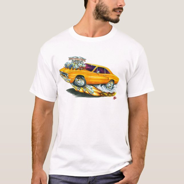 Roadrunnerorangebil 1970 tee shirt (Framsida)