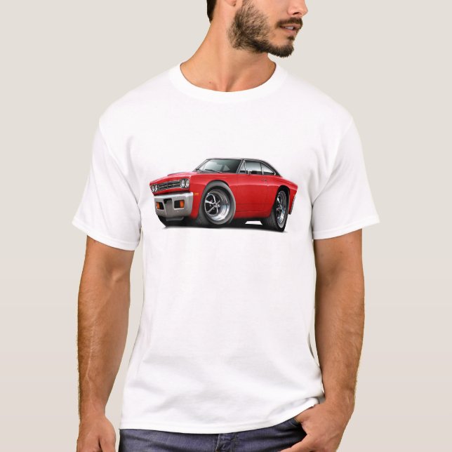 RoadrunnerRöd-Svart bästa bil 1969 T-shirt (Framsida)