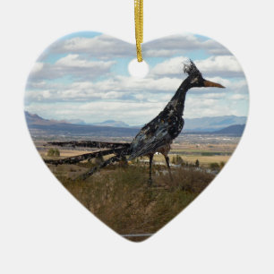 Roadrunnerstaty Julgransprydnad Keramik
