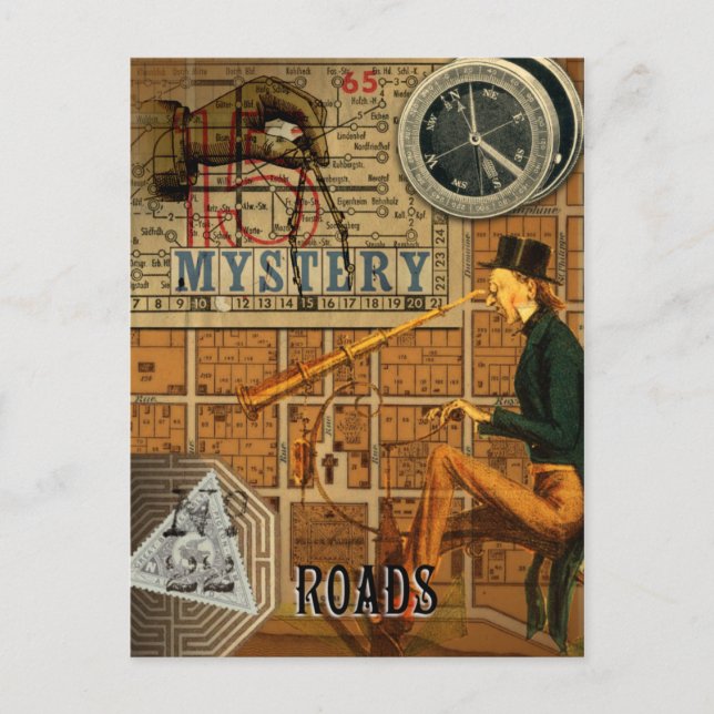 Roads- Lenormand Postcard Vykort (Framsida)