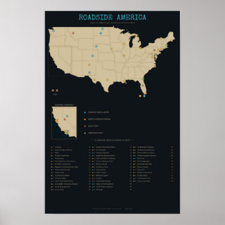Roadside America - Märkligheter, jättar, spökstäde Poster