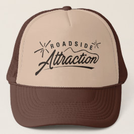 Roadside Attraktion Logotyp Trucker's Hat (Brown) Keps