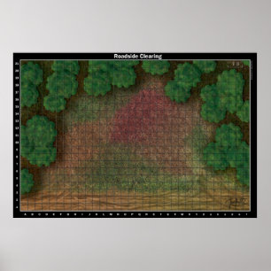 Roadside Clearing - Battle Karta Poster