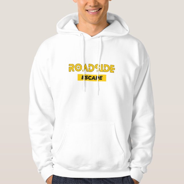 ROADSIDE ESCAPE-typdesign Hoodie (Framsida)