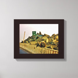 Roadside Lunch Canvastryck