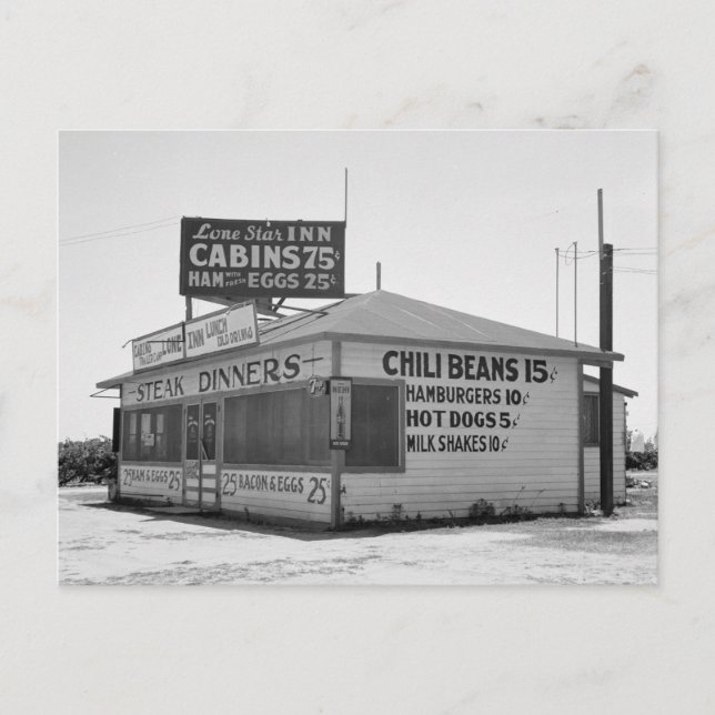 Roadside Middag, 1939 Vykort (Framsida)