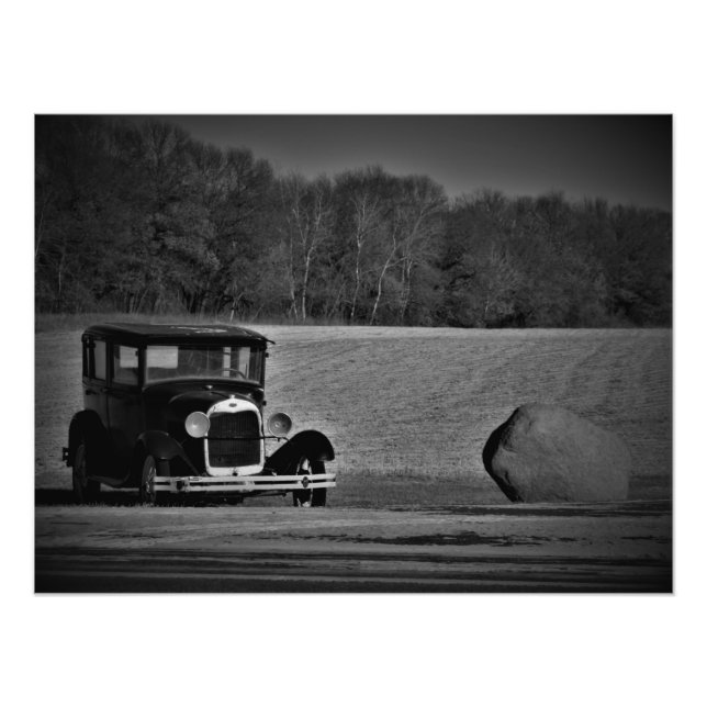 "Roadside Reminiscence" Fototryck (Framsidan)