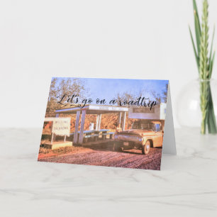 ROADSIDE REST-OMRÅDE, gratulationskort Tack Kort