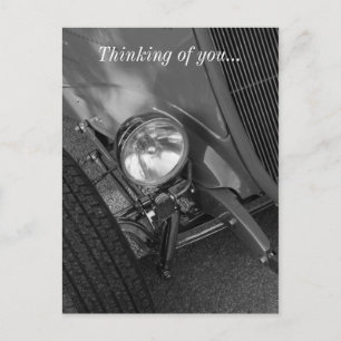 Roadster Grayscale 1930 Vykort
