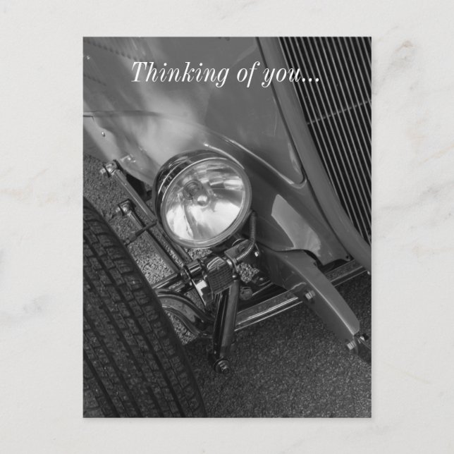 Roadster Grayscale 1930 Vykort (Framsida)