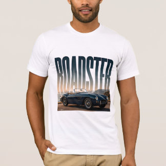 Roadster Lyx Öppen Väg Redaktionell Grafik T Shirt
