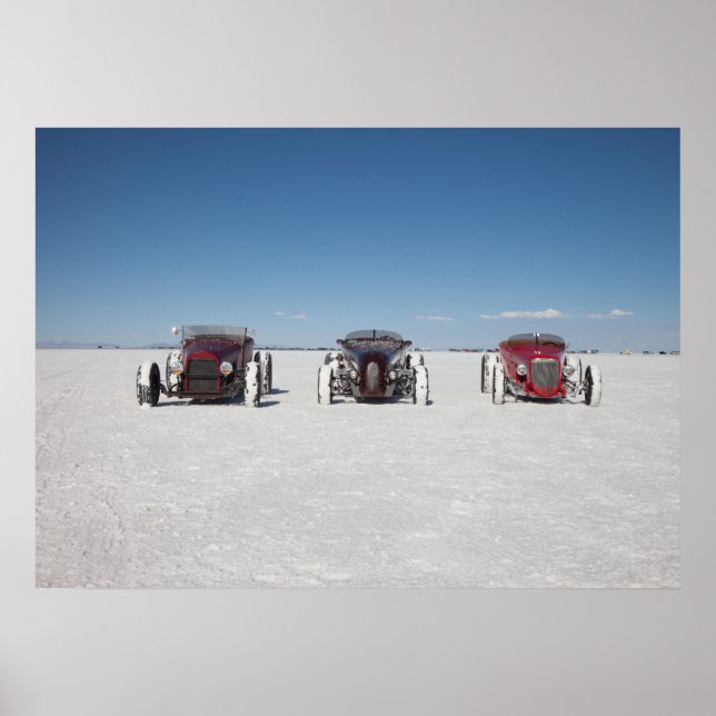 Roadsters on the Bonneville Salt Flats Poster (Framsidan)