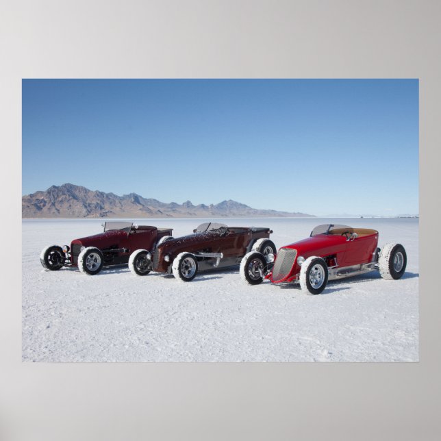 Roadsters on the Salt Flats Poster (Framsidan)