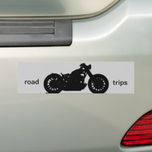 Roadtrips. Motorcykel Bildekal