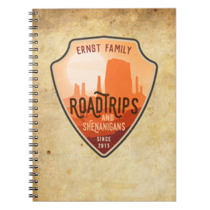 Roadtrips och Shenanigans Desert Travel Journal Anteckningsbok