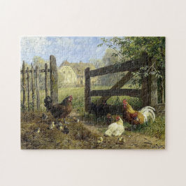 Roaming Farmyard Chickens Carl Jutz Pussel