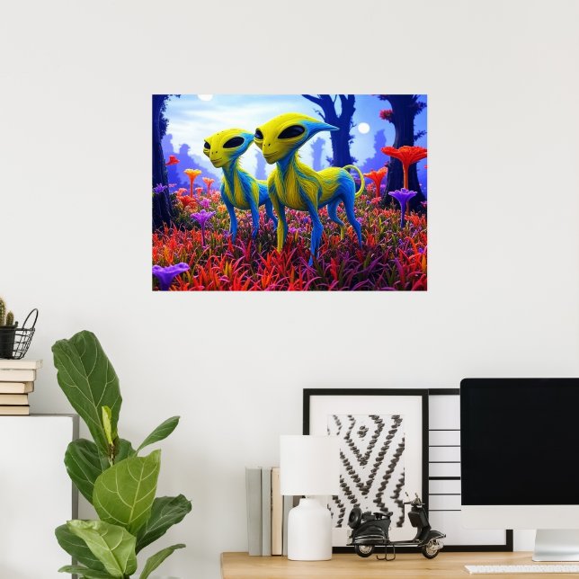 Roaming  Free AI Aliens  Poster (Hemmakontoret)