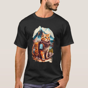 Roaming-ryggsäckskonstruktion för peaks-turister t shirt