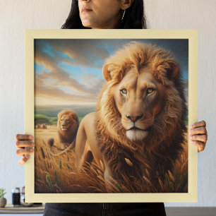 Roamingfritt Lejon Poster