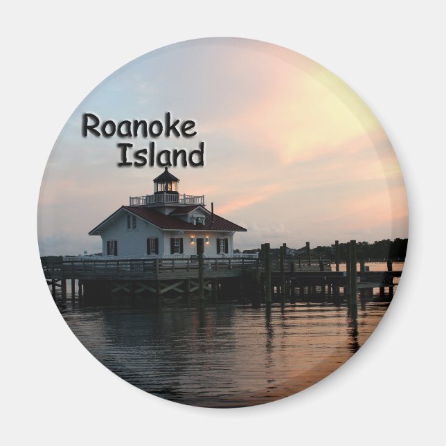Roanoke Island Lighthouse Magnet (Framsidan)