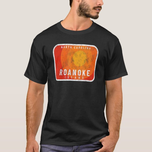 Roanoke Island NC Summertime Vacationing Hett Suns T Shirt (Framsida)