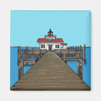 Roanoke Marshes Lighthouse-Magnet Magnet
