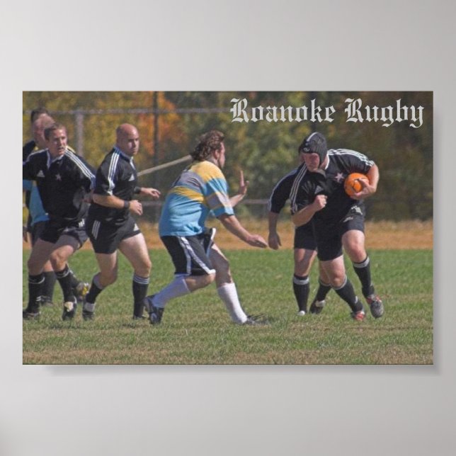 Roanoke Rugby - Ben Call Poster (Framsidan)
