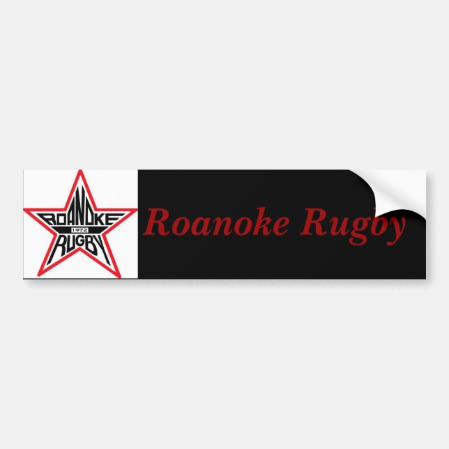 Roanoke Rugby Bildekal (Framsidan)