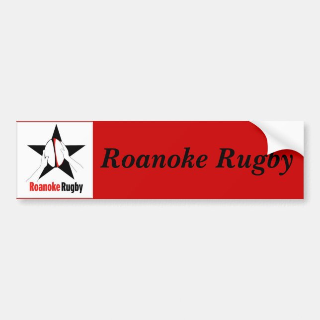Roanoke Rugby Bildekal (Framsidan)