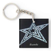 Roanoke stjärna Keychain