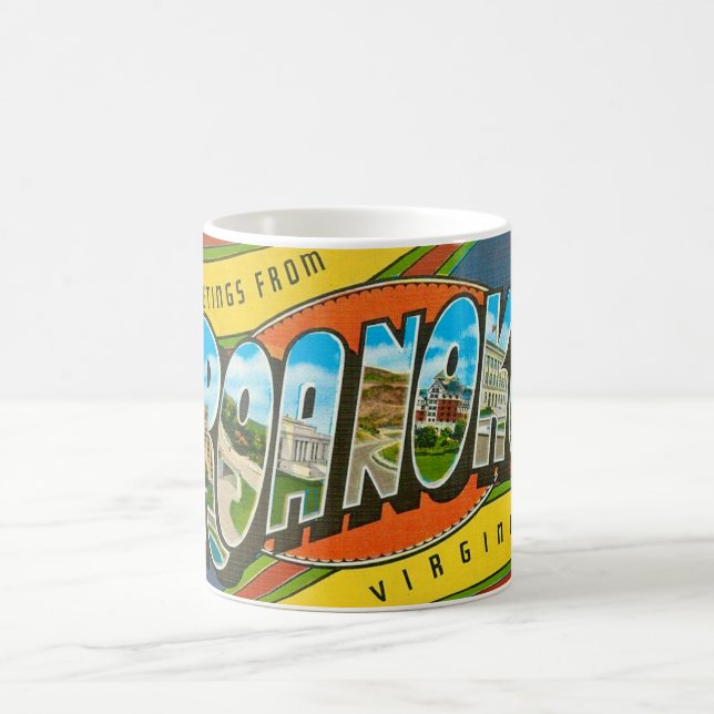  Roanoke, VA Vintage Mug Kaffemugg (Center)