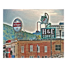 Roanoke VA Virginia Art Print