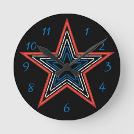 Roanoke Virginia Pride Mill Mountain Star Rund Klocka