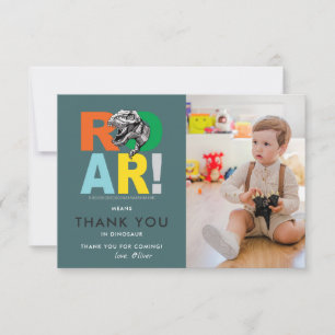 Roar Elak Tack Dinosaur Tack Photo Kort