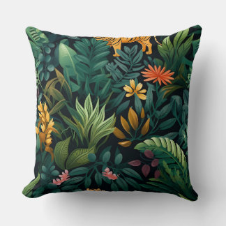 Roar & Explore Rainforest botanical Kudde