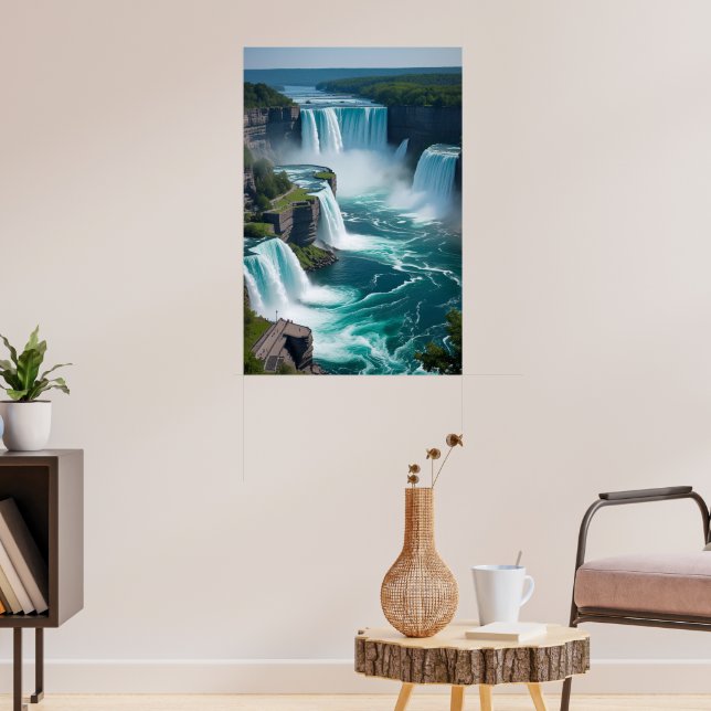 ’Roar from Above - Niagara Falls Elegance’ Poster (Vardagsrum 3)