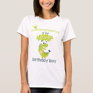 ROAR Grönt Personlig Dinosaur Birthday Mamma T Shirt