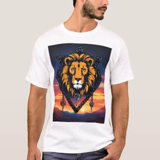 "Roar i Stil: Lejon T-Shirt-utskrift" T Shirt