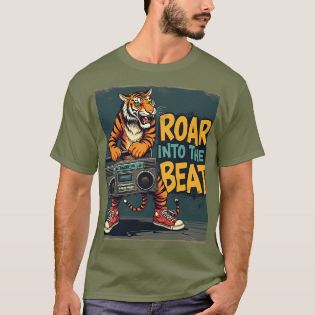 Roar in i slag - Vild Music Inspired T Shirt (Framsida)