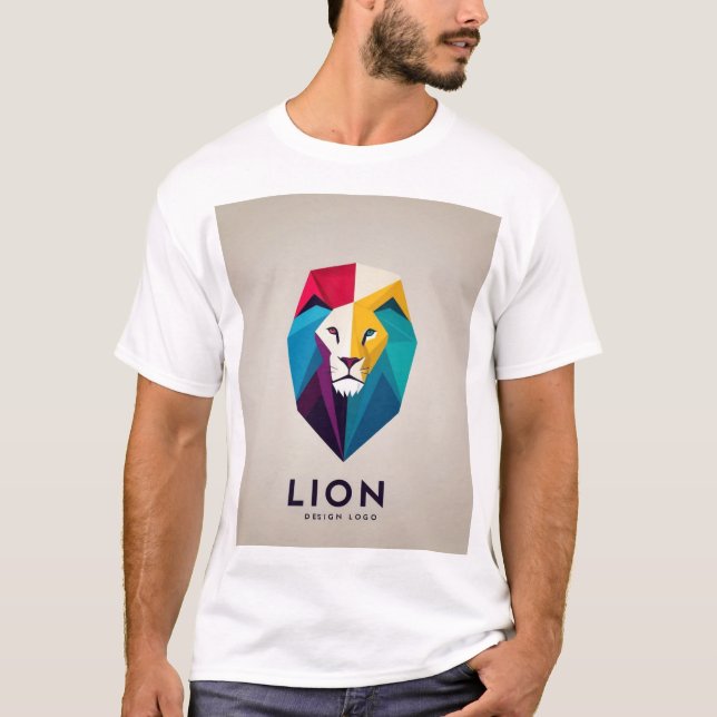 "Roar in Stil: Majestic Lejon Tee" T Shirt (Framsida)