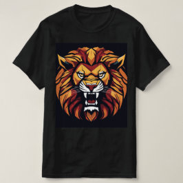 "Roar med förtroende: Lejont utskrivet med fetstil T Shirt