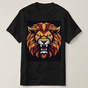 "Roar med förtroende: Lejont utskrivet med fetstil T Shirt