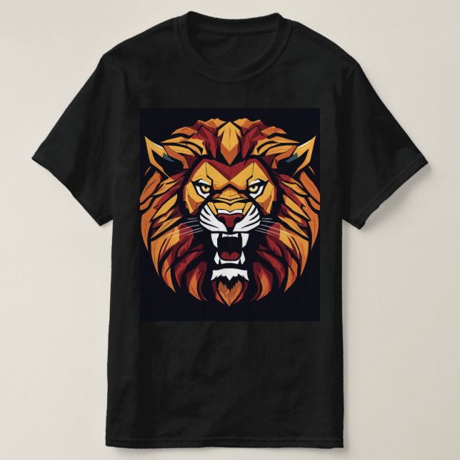 "Roar med förtroende: Lejont utskrivet med fetstil T Shirt (Design framsida)