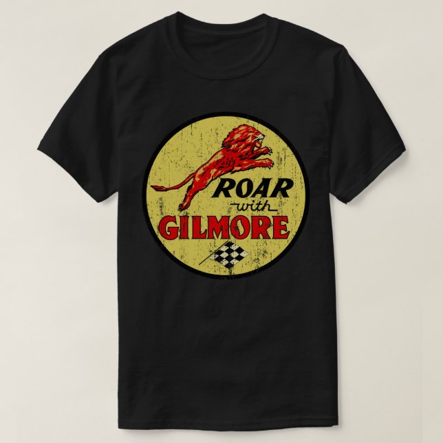 Roar med Gilmore klassisk bensin T Shirt (Design framsida)