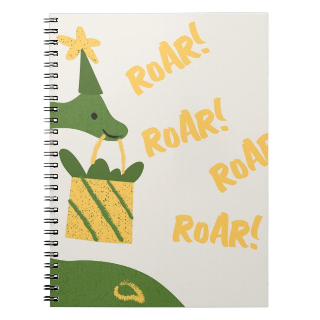 Roar Party Animals Birthday Anteckningsbok (Framsidan)