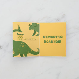 Roar Party Animals Birthday Inbjudan