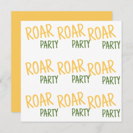 Roar Party Animals Birthday Spara Datumet