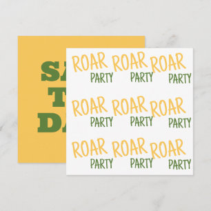 Roar Party Animals Birthday Spara Datumet