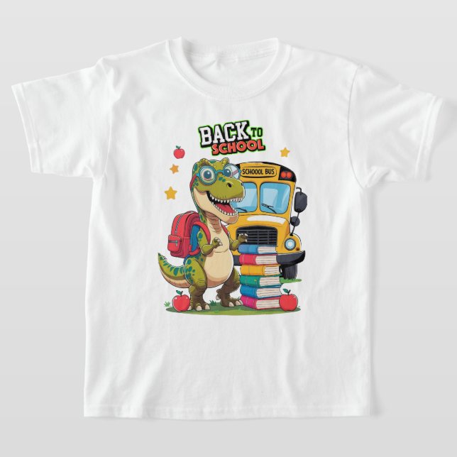 Roar-Ready for School – Dino Edition T Shirt (Laydown)